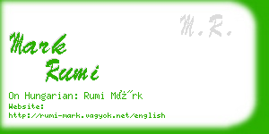 mark rumi business card